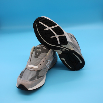 Pre-owned New Balance Size 10 - Balance 993 Grey White Silver Made In Usa Low Top Sneakers Mr993gl