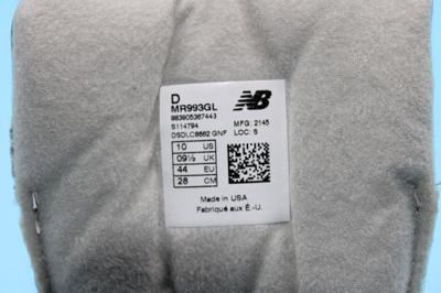 Pre-owned New Balance Size 10 - Balance 993 Grey White Silver Made In Usa Low Top Sneakers Mr993gl