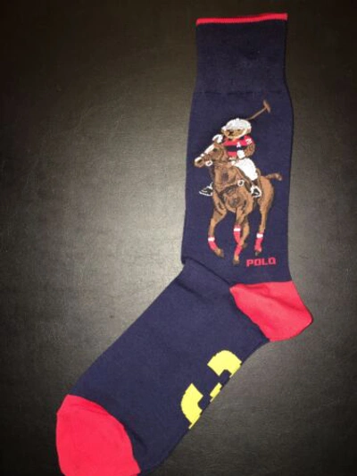 Pre-owned Polo Ralph Lauren $425+  Mens Xxl Bear & Big Pony Equestrian￼ Sweater & Socks
