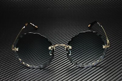 Pre-owned Chloé Chloe Ch0047s 002 Geometrical Direct Gold Havana Blue 60 Mm Women's Sunglasses In Gradient Petrol