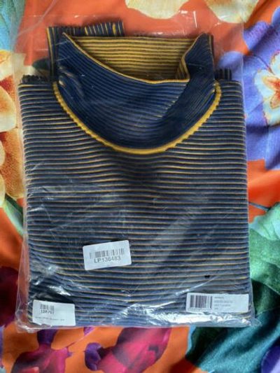 Pre-owned Nagnata Sweater S/m Navy/turmeric In Multicolor