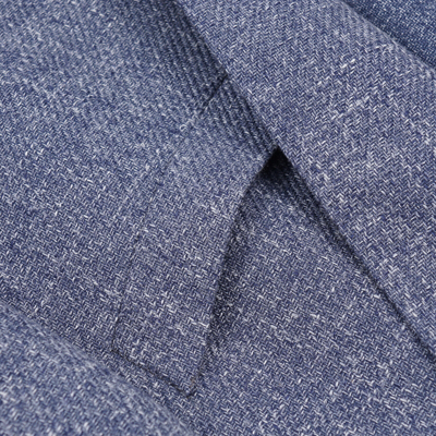 Pre-owned Luigi Borrelli Woven Slate Blue And White Melange Sport Coat 40r (eu 50)