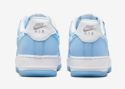 Pre-owned Nike Air Force 1 Low Nail Art Women's Size Dx2937-100 In White/celestine Blue-blue Chill