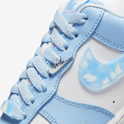 Pre-owned Nike Air Force 1 Low Nail Art Women's Size Dx2937-100 In White/celestine Blue-blue Chill