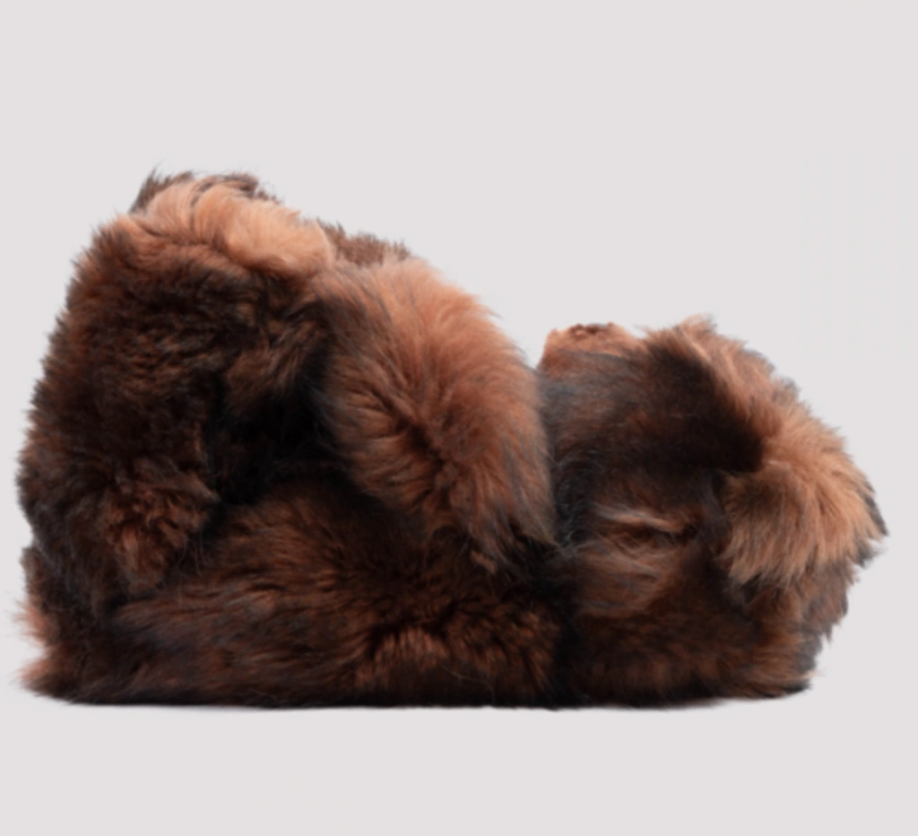 Pre owned Vetements Hug Me Bear Fur Plush Shearling Teddy Bear Slippers Mules Shoes In Brown ModeSens