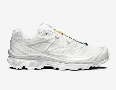 Pre-owned Salomon Xt-6 White Lunar Rock L41252900 In White / White / Lunar Rock