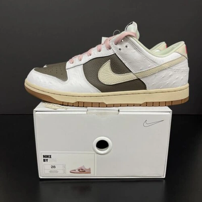 Pre-owned Nike Ds  Dunk Low Id 365 Unlocked By You Ts Color Us 10 Travis Jordan 1 Sb In White