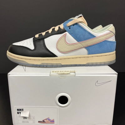 Pre-owned Nike Ds  Dunk Low Id 365 Unlocked By You Travis Ts Color Us 8 Jordan Aj1 Sb In White/blue