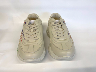 Pre-owned Gucci Rhython Evolution Sneaker Shooting Stars In Beige