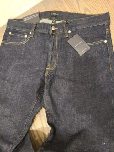 Pre-owned Club Monaco Denim Men Jeans Super Slim 32x32 Brand With Package / Tag In Blue