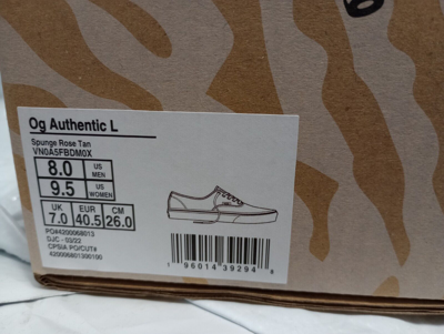 Pre-owned Vans Vault Og Authentic Lx Salehe Bembury Spunge Peppercorn Size 8 Rare In Hand In Pink