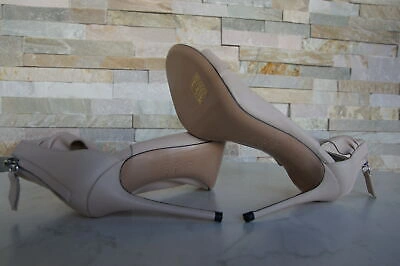 Pre-owned Casadei Ankle-strap High Heels Stiletto Skin-coloured In Beige