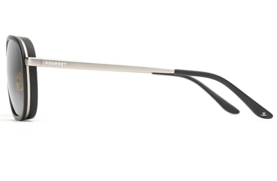 Pre-owned Vuarnet Sunglasses Vl210700027184 Vl2107 Edge 2107 Black/silver + Skilynx In Green