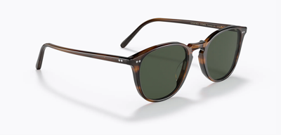 Pre-owned Oliver Peoples Brand 2022  Sunglasses Ov 5414su 17249a Forman L.a. Case Frame In Green
