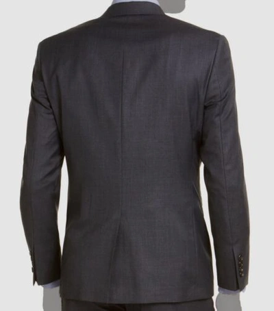 Pre-owned Lauren Ralph Lauren $450 Ralph Lauren Mens Gray Classic-fit Wool Stretch Blazer Coat Jacket 44s