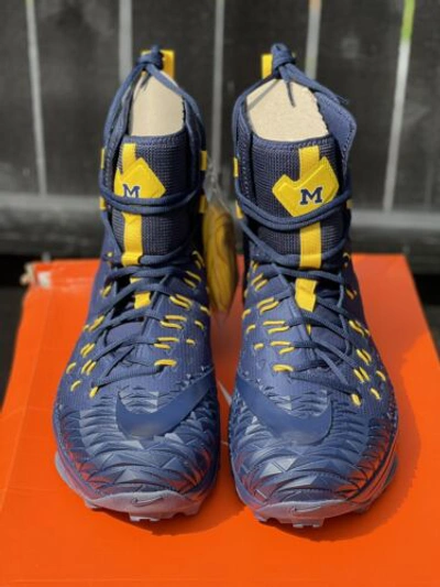 Size 15 Michigan Wolverines Nike Air Jordan Force Savage Elite Football  Cleats