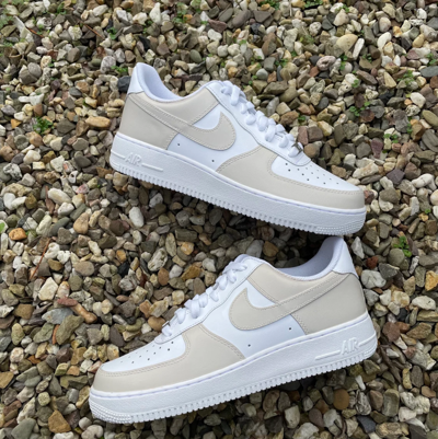 Pre-owned Nike Air Force 1 Custom Low Shoes Beach Sand Beige Womens Mens Kids All Sizes