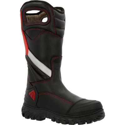 Pre-owned Rocky Code Red Structure Nfpa Rated Composite Toe Fire Boots Rkd0087 - All Sizes