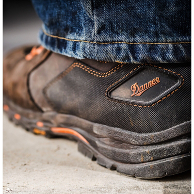 Pre-owned Danner ® Vicious 4.5" Brown/orange Composite Toe Work Boots 13860 - All Sizes