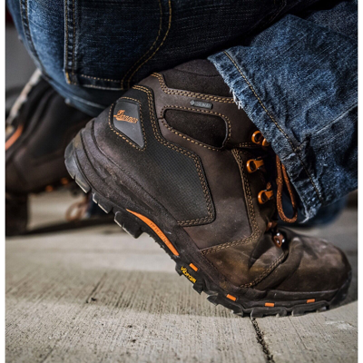 Pre-owned Danner ® Vicious 4.5" Brown/orange Composite Toe Work Boots 13860 - All Sizes