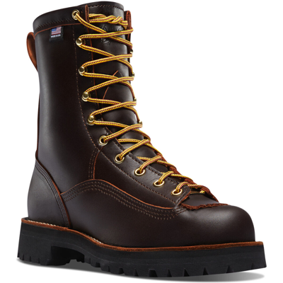 Pre-owned Danner ® Rain Forest Brown 8" Waterproof Work Boots 10600 - All Sizes -