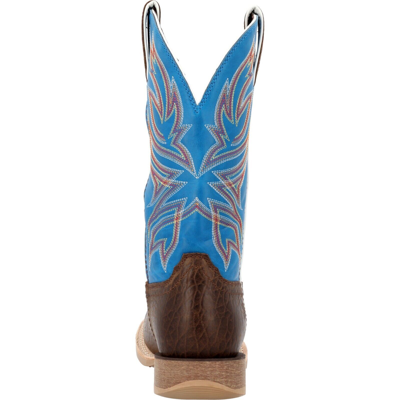 Pre-owned Durango Boots Durango® Rebel Pro™ Bay Brown And Brilliant Blue Western Boots Ddb0421 -