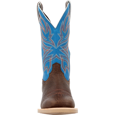 Pre-owned Durango Boots Durango® Rebel Pro™ Bay Brown And Brilliant Blue Western Boots Ddb0421 -