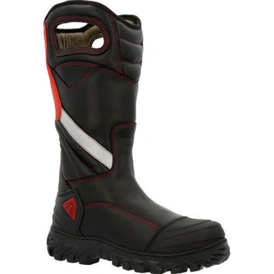 Pre-owned Rocky Women's Code Red Structure Nfpa Rated Composite Toe Fire Boots Rkd0092 In Black