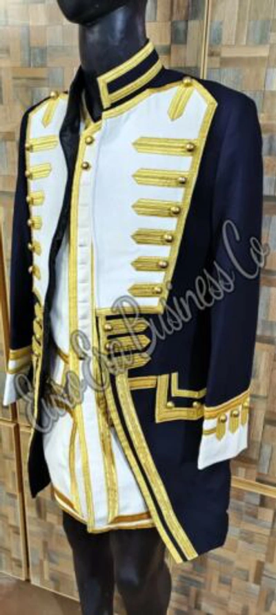 Pre-owned Euro Era Commodore Norrington Captain Frock Coat & Vest & Breaches & Bicorn Hat