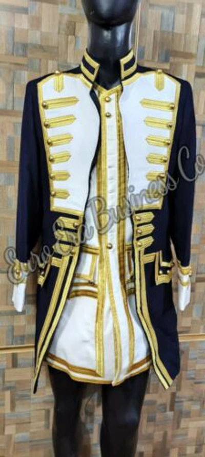 Pre-owned Euro Era Commodore Norrington Captain Frock Coat & Vest & Breaches & Bicorn Hat