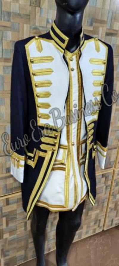 Pre-owned Euro Era Commodore Norrington Captain Frock Coat & Vest & Breaches & Bicorn Hat