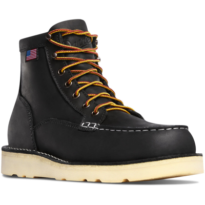Pre-owned Danner ® Bull Run 6" & Plain Toe Eh Wedge Work Boots 15568 - All Sizes In Black