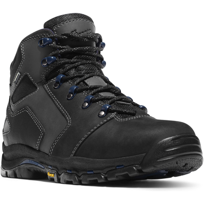 Pre-owned Danner ® Vicious 4.5" Black Composite Toe Work Boots 13864 - All Sizes - In Black/blue