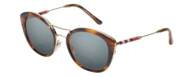 Pre-owned Burberry Be4251q Polarized Bi-focal Sunglasses Choose Lens & Power Tortoise 53mm In Blue Mirror