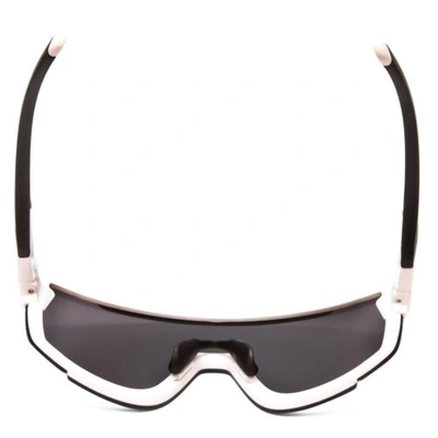 Pre-owned Smith Wildcat .5-rimless Sunglasses Matte White W/2 Lenses;chromapop Black&clear