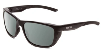 Pre-owned Smith Longfin Unisex Wrap Polarize Sunglasses Matte Black 59mm Choose Lens Color In Smoke Grey Polar