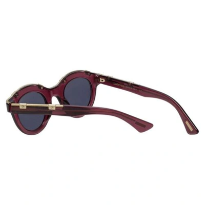 Pre-owned Lanvin Designer Sunglasses Crystal Purple/gold/non-polarized Grey Sln692-0d66-45