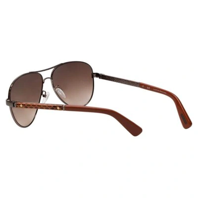 Pre-owned Lanvin Designer Sunglass Copper Bronze Snake Skin Brown Gradient Sln037v-448x-59