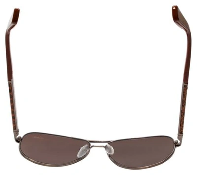 Pre-owned Lanvin Designer Sunglass Copper Bronze Snake Skin Brown Gradient Sln037v-448x-59
