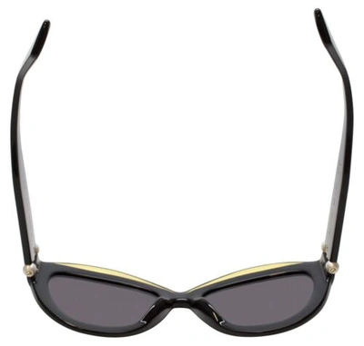 Pre-owned Lanvin Designer Sunglass Black/crystal Olive Green Grey Gradient Sln677s-0760-54