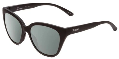 Pre-owned Smith Era Ladies Cateye Polarized Sunglasses Matte Black 55 Mm Choose Lens Color In Smoke Grey Polar