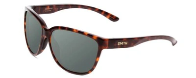 Pre-owned Smith Monterey 58 Mm Women's Polarized Sunglasses 4 Options Cateye Tortoise Gold In Smoke Grey Polar