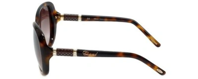 Pre-owned Chopard Designer Sunglasses Sch149s-09aj In Tortoise With Brown-gradient Lens