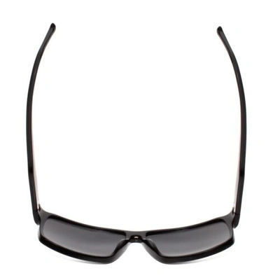 Pre-owned Porsche Design P8634-a-57 Mm Unisex Square Sunglasses Gloss Black/silver Mirror