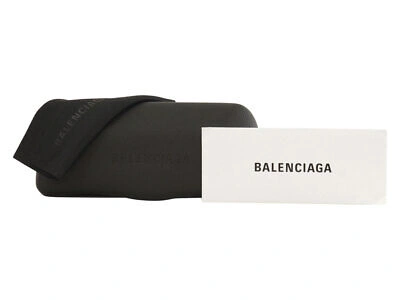 Pre-owned Balenciaga Bb0096s 002 Sunglasses Women's Havana/gold/green Rectangle Shape 51mm