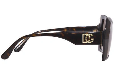 Pre-owned Dolce & Gabbana Dg4377-f 502/13 Sunglasses Women's Havana/brown Gradient 54mm