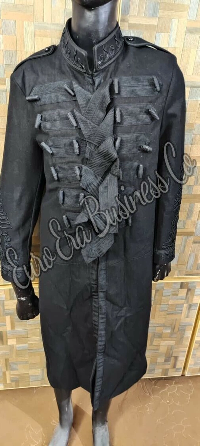 Pre-owned Euro Era 1915 British Army Officer Undress Frock Coat British Royal Guards Frock Coat In Black