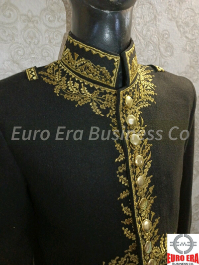 Pre-owned Euro Napoleonic 1st Empire French General Of Division Uniform Tunic Coat Jacket In Black