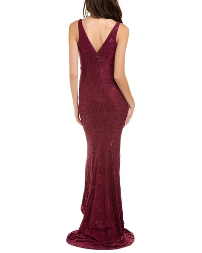 Shop Black By Bariano Valerie Gown In Red