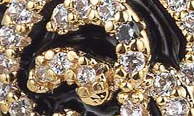 Eye Candy Los Angeles Emily Rose Cz Drop Earrings In Gold